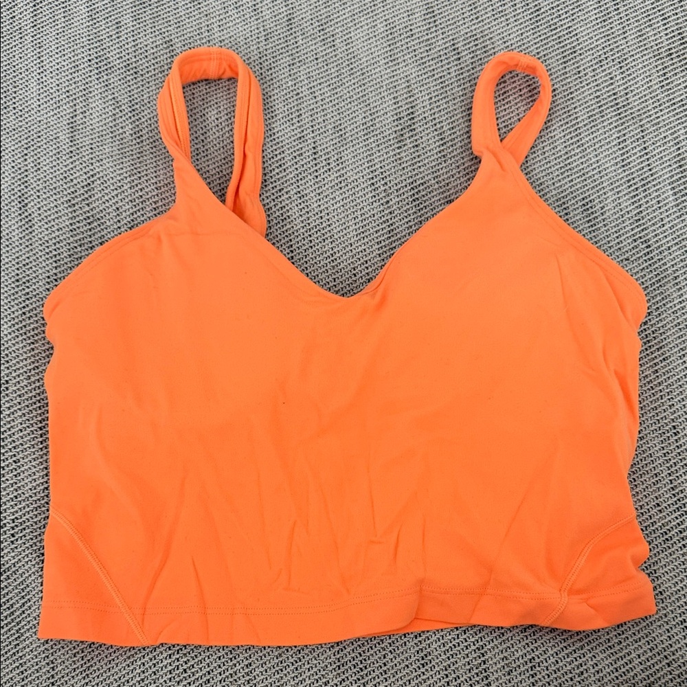 Lululemon crop top with built in bra